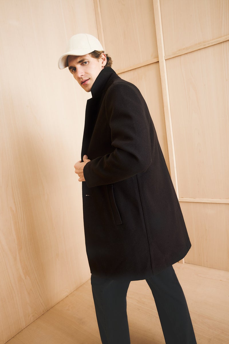 DeFacto Black Man Relax Fit Winter Cachet Jacket Casual - Image 3